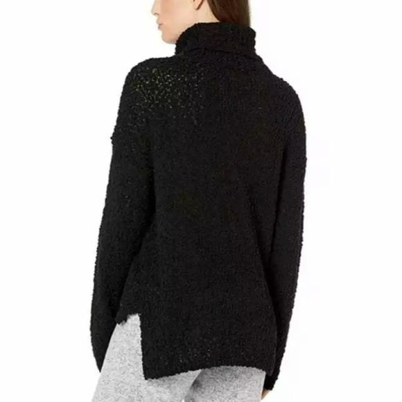 Bobeau Black Boucle Nubby Long Sleeve Mock Neck Sweater size 1X - Picture 2 of 13